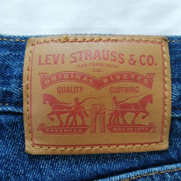 Levi's Premium Wedgie Jeans White Oak Cone Denim Raw Ankle in Classic Tint 25 - Picture 9 of 15